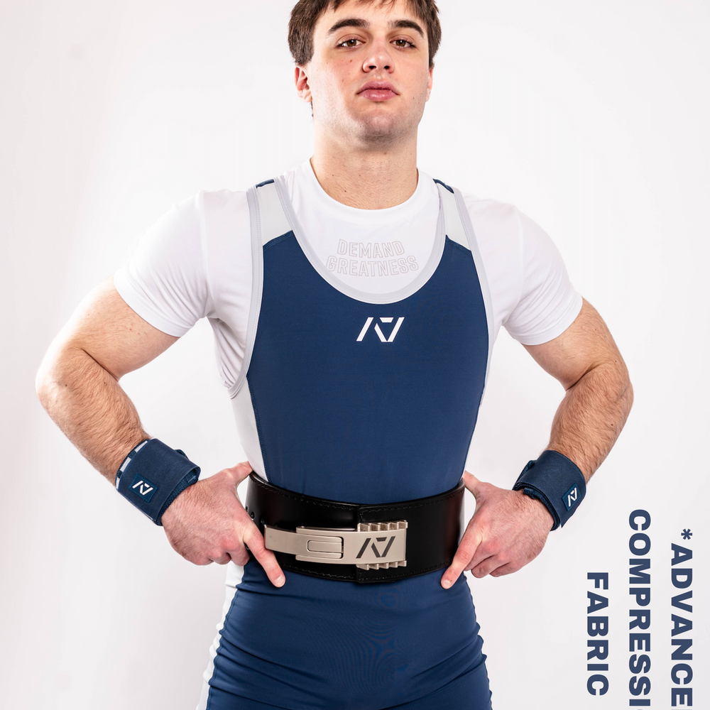 
                      
                        Our IPF APPROVED Rausch Singlets are designed to support the strength and power of an lifter. A racerback design with advanced compression fabric provides powerlifters ultimate support whilst on the platform. IPF Approved Kit includes Rausch Powerlifting Singlet, A7 Meet Shirt, A7 Zebra Wrist Wraps, A7 Deadlift Socks, Hourglass Knee Sleeves (Stiff Knee Sleeves and Rigor Mortis Knee Sleeves). All A7 Powerlifting Equipment shipping to UK, Norway, Switzerland and Iceland.
                      
                    