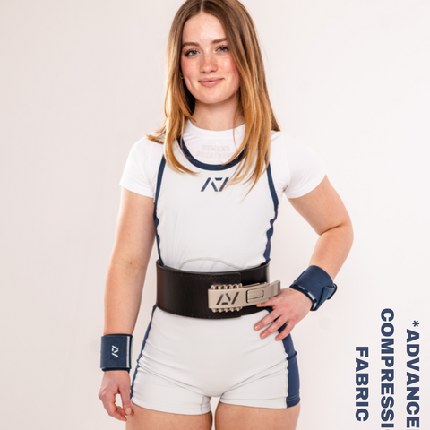 Our IPF APPROVED Rausch Singlets are designed to support the strength and power of an lifter. A racerback design with advanced compression fabric provides powerlifters ultimate support whilst on the platform. IPF Approved Kit includes Rausch Powerlifting Singlet, A7 Meet Shirt, A7 Zebra Wrist Wraps, A7 Deadlift Socks, Hourglass Knee Sleeves (Stiff Knee Sleeves and Rigor Mortis Knee Sleeves). All A7 Powerlifting Equipment shipping to UK, Norway, Switzerland and Iceland.