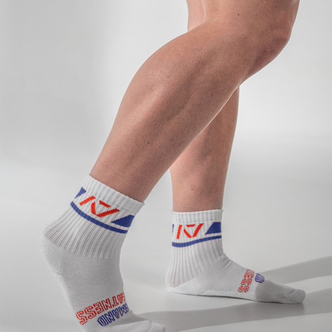 Crew Socks - RWB White