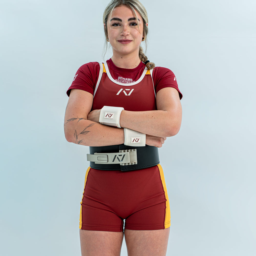 Our IPF APPROVED Rausch Singlets are designed to support the strength and power of an lifter.  A racerback design with advanced compression fabric provides powerlifters ultimate support whilst on the platform. IPF Approved Kit includes Rausch Powerlifting Singlet, A7 Meet Shirt, A7 Zebra Wrist Wraps, A7 Deadlift Socks, Hourglass Knee Sleeves (Stiff Knee Sleeves and Rigor Mortis Knee Sleeves). All A7 Powerlifting Equipment shipping to UK, Norway, Switzerland and Iceland.