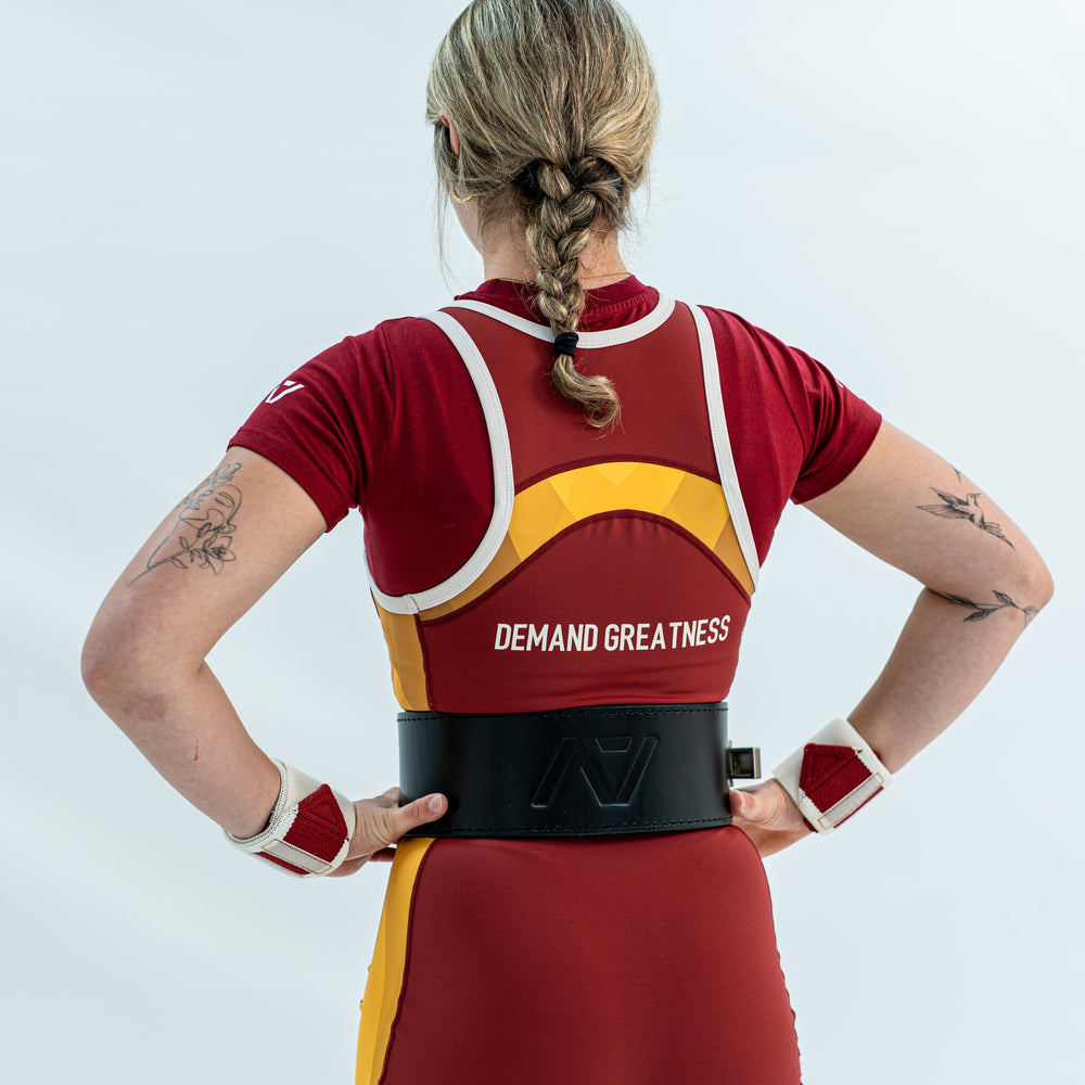 Our IPF APPROVED Rausch Singlets are designed to support the strength and power of an lifter.  A racerback design with advanced compression fabric provides powerlifters ultimate support whilst on the platform. IPF Approved Kit includes Rausch Powerlifting Singlet, A7 Meet Shirt, A7 Zebra Wrist Wraps, A7 Deadlift Socks, Hourglass Knee Sleeves (Stiff Knee Sleeves and Rigor Mortis Knee Sleeves). All A7 Powerlifting Equipment shipping to UK, Norway, Switzerland and Iceland.