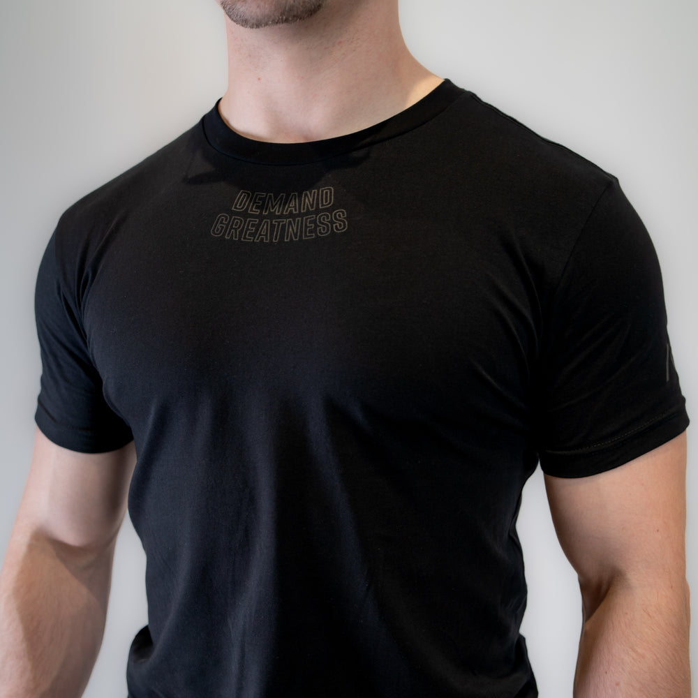 
                      
                        Demand Greatness True-Fit Stealth is our new meet shirt design highlighting Demand Greatness with a double outline font to showcase your impact on the platform. The Shirt is IPF Approved. Shop the full A7 Powerlifting IPF Approved Equipment collection. The IPF Approved Kit includes Powerlifting Singlet, A7 Meet Shirt, A7 Zebra Wrist Wraps, A7 Deadlift Socks, Hourglass Knee Sleeves (Stiff and Rigor Mortis Knee Sleeves). All A7 Powerlifting Equipment shipping to UK, Norway, Switzerland and Iceland.
                      
                    