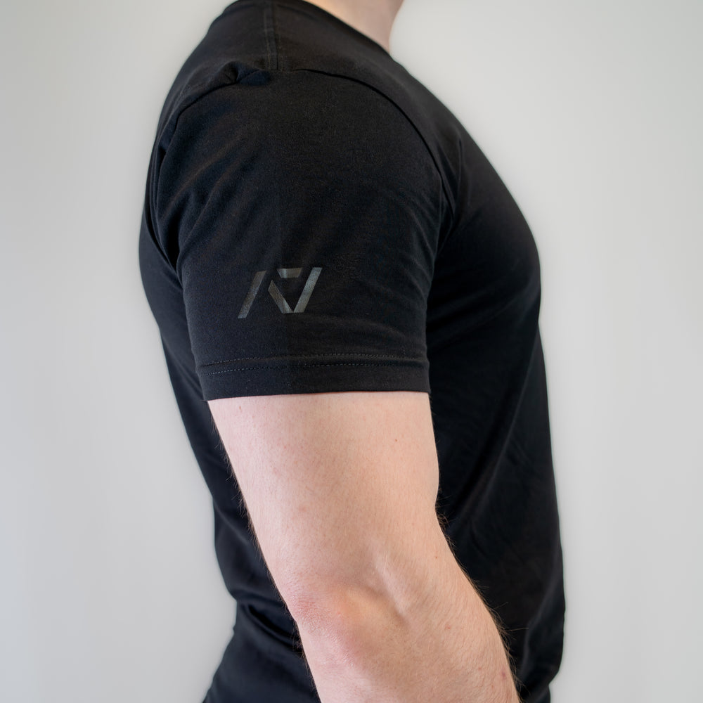 
                      
                        Demand Greatness True-Fit Stealth is our new meet shirt design highlighting Demand Greatness with a double outline font to showcase your impact on the platform. The Shirt is IPF Approved. Shop the full A7 Powerlifting IPF Approved Equipment collection. The IPF Approved Kit includes Powerlifting Singlet, A7 Meet Shirt, A7 Zebra Wrist Wraps, A7 Deadlift Socks, Hourglass Knee Sleeves (Stiff and Rigor Mortis Knee Sleeves). All A7 Powerlifting Equipment shipping to UK, Norway, Switzerland and Iceland.
                      
                    