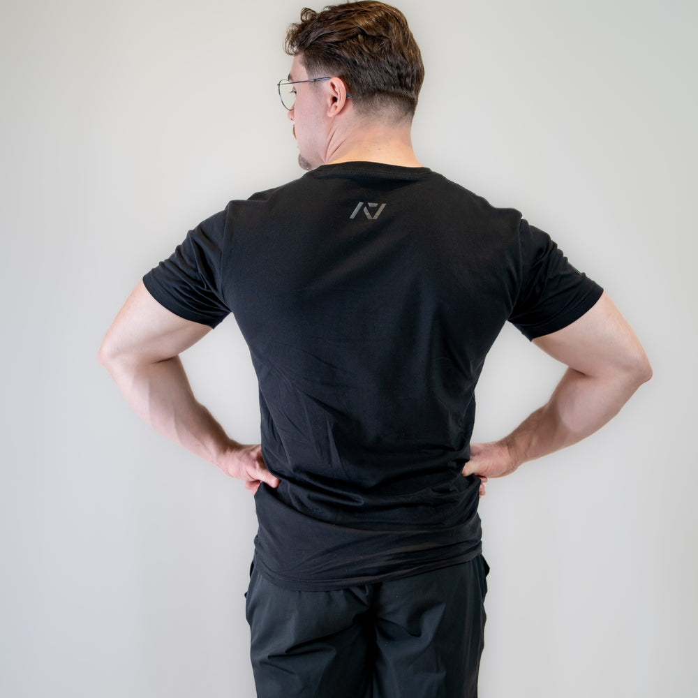 Demand Greatness True-Fit Stealth is our new meet shirt design highlighting Demand Greatness with a double outline font to showcase your impact on the platform. The Shirt is IPF Approved. Shop the full A7 Powerlifting IPF Approved Equipment collection. The IPF Approved Kit includes Powerlifting Singlet, A7 Meet Shirt, A7 Zebra Wrist Wraps, A7 Deadlift Socks, Hourglass Knee Sleeves (Stiff and Rigor Mortis Knee Sleeves). All A7 Powerlifting Equipment shipping to UK, Norway, Switzerland and Iceland.