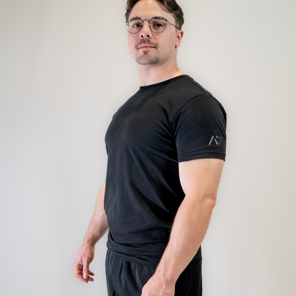 
                      
                        Demand Greatness True-Fit Stealth is our new meet shirt design highlighting Demand Greatness with a double outline font to showcase your impact on the platform. The Shirt is IPF Approved. Shop the full A7 Powerlifting IPF Approved Equipment collection. The IPF Approved Kit includes Powerlifting Singlet, A7 Meet Shirt, A7 Zebra Wrist Wraps, A7 Deadlift Socks, Hourglass Knee Sleeves (Stiff and Rigor Mortis Knee Sleeves). All A7 Powerlifting Equipment shipping to UK, Norway, Switzerland and Iceland.
                      
                    