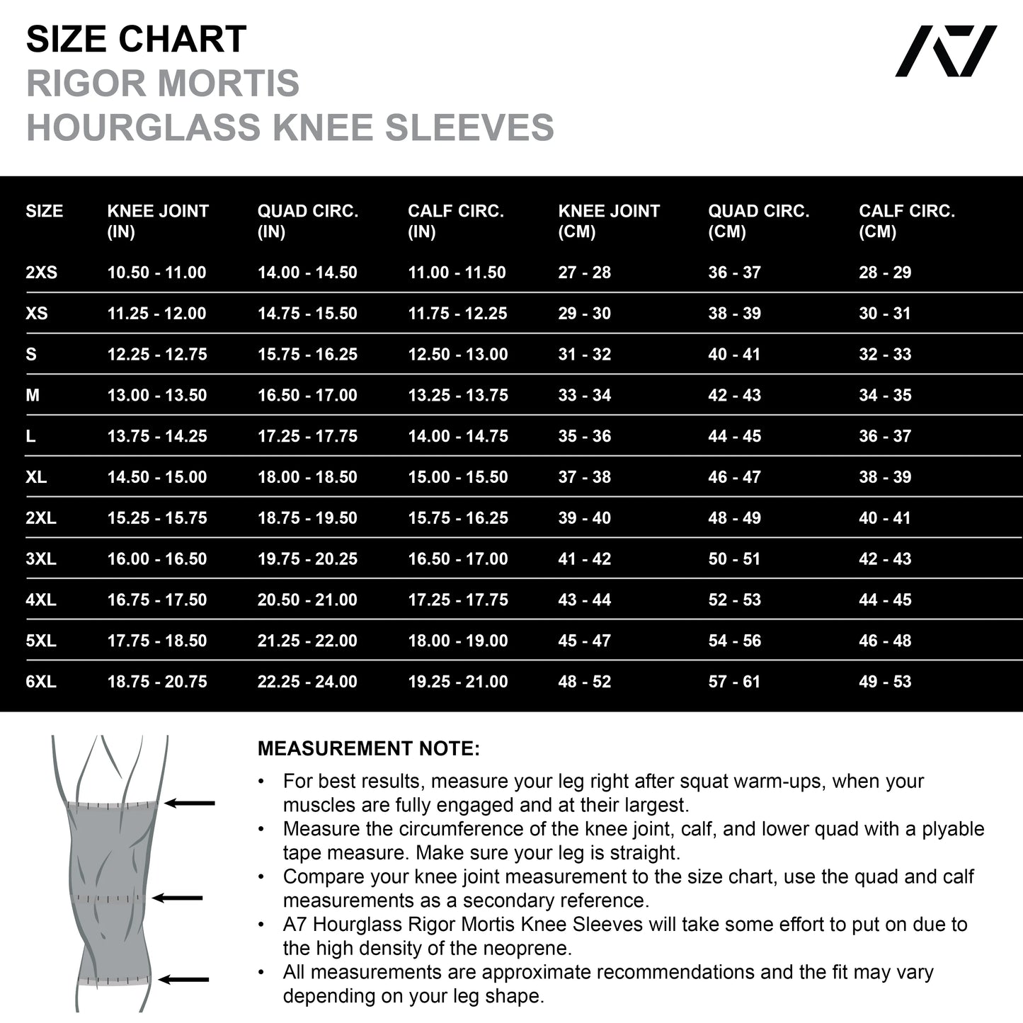 Hourglass Knee Sleeves - IPF Approved - Aurora