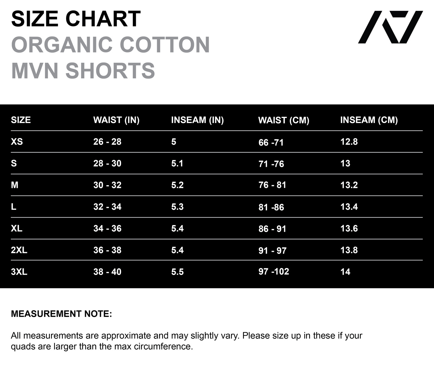 Organic Cotton MVN Shorts - Black