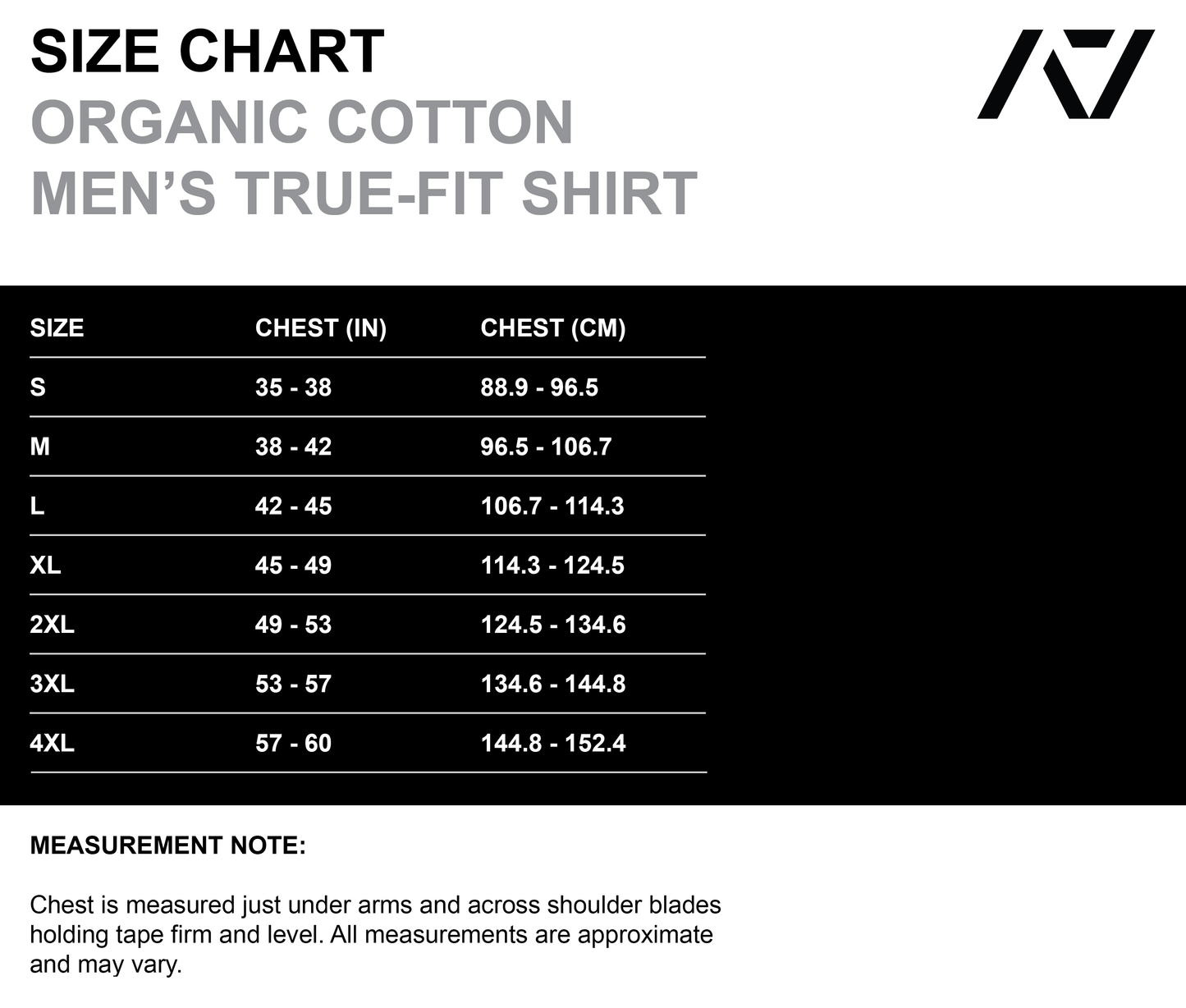 Organic Cotton True-Fit Men's Non Bar Grip Shirt - Black