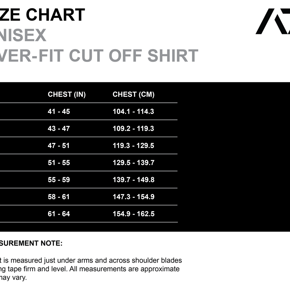 
                      
                        Just like our high-demand over-fit shirts, the Over-Fit Cut Off Shirt offers one of the best covers in the gym while giving you complete freedom of movement; or perfect for lounging in style. Designed for those upper-body days when it gets hot but you still want to keep your torso covered, this tank keeps you comfortable, flexible, and ready for every lift. All A7 Powerlifting Equipment shipping to UK, Norway, Switzerland and Iceland.
                      
                    