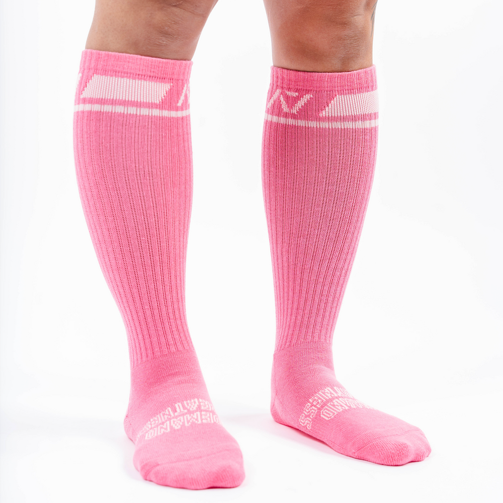 
                      
                        A7 Roseite deadlift socks are designed specifically for pulls and keep your shins protected from scrapes. A7 deadlift socks are a perfect pair to wear in training or powerlifting competition. The A7 IPF Approved Kit includes Powerlifting Singlet, A7 Meet Shirt, A7 Zebra Wrist Wraps, A7 Deadlift Socks, Hourglass Knee Sleeves (Stiff Knee Sleeves and Rigor Mortis Knee Sleeves). All A7 Powerlifting Equipment shipping to UK, Norway, Switzerland and Iceland.
                      
                    