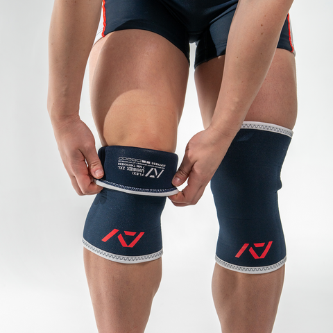 A7 IPF Approved Hourglass Knee Sleeves feature an hourglass-shaped centre taper fit to help provide knee compression while maintaining proper tightness around the calf and quad, offered in three stiffnesses (Flexi, Stiff and Rigor Mortis). Shop the full A7 Powerlifting IPF Approved Equipment collection. The IPF Approved Kit includes Powerlifting Singlet, A7 Meet Shirt, A7 Zebra Wrist Wraps and A7 Deadlift Socks. All A7 Powerlifting Equipment shipping to UK, Norway, Switzerland and Iceland.