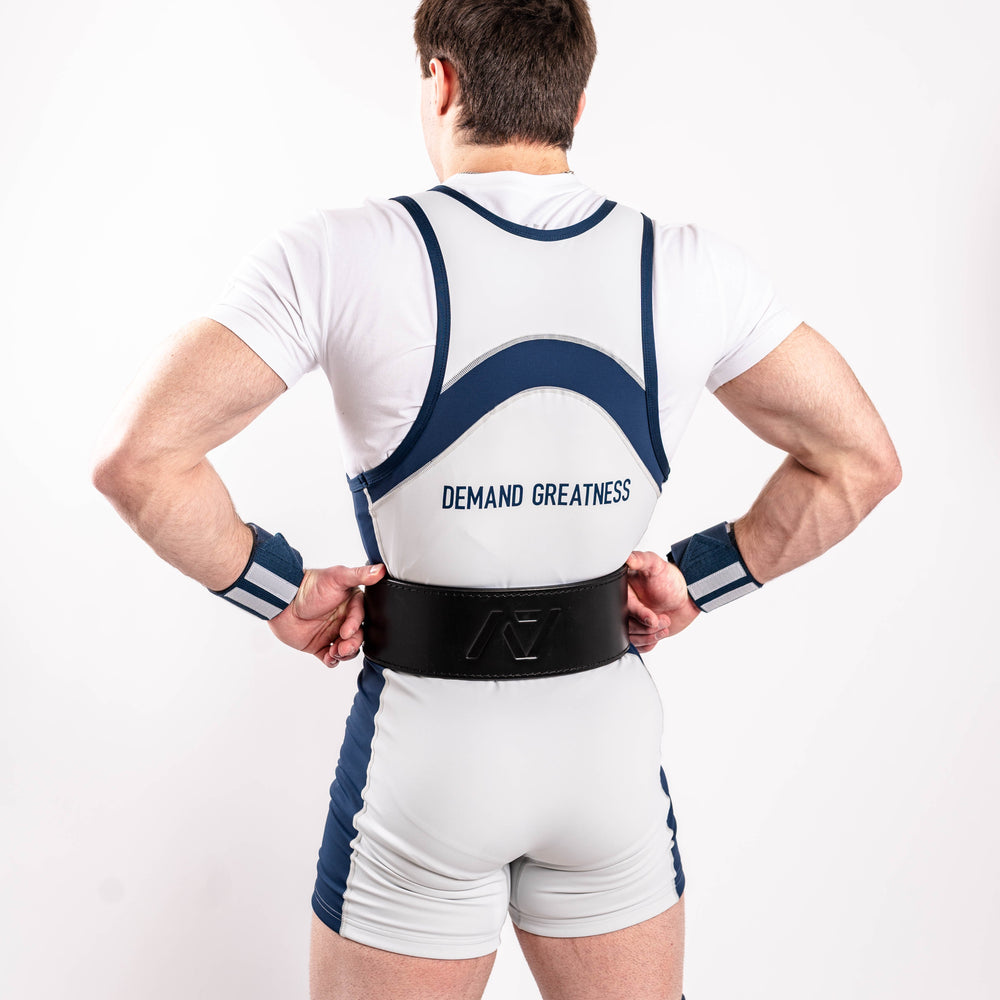 Our IPF APPROVED Rausch Singlets are designed to support the strength and power of an lifter. A racerback design with advanced compression fabric provides powerlifters ultimate support whilst on the platform. IPF Approved Kit includes Rausch Powerlifting Singlet, A7 Meet Shirt, A7 Zebra Wrist Wraps, A7 Deadlift Socks, Hourglass Knee Sleeves (Stiff Knee Sleeves and Rigor Mortis Knee Sleeves). All A7 Powerlifting Equipment shipping to UK, Norway, Switzerland and Iceland.