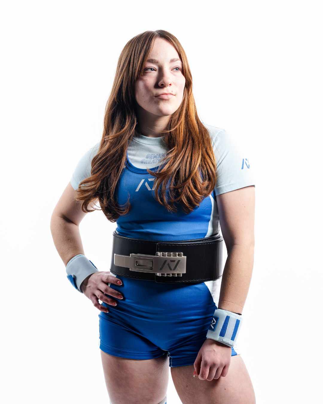 A7 IPF Approved Cyanite Luno singlet features extra lat mobility, side panel stitching to guide the squat depth level and curved panel design for a slimming look. The Women's cut singlet features a tapered waist and additional quad room. The IPF Approved Kit includes Luno Powerlifting Singlet, A7 Meet Shirt, A7 Zebra Wrist Wraps, A7 Deadlift Socks, Hourglass Knee Sleeves (Stiff and Rigor Mortis Knee Sleeves). All A7 Powerlifting Equipment shipping to UK, Norway, Switzerland and Iceland.