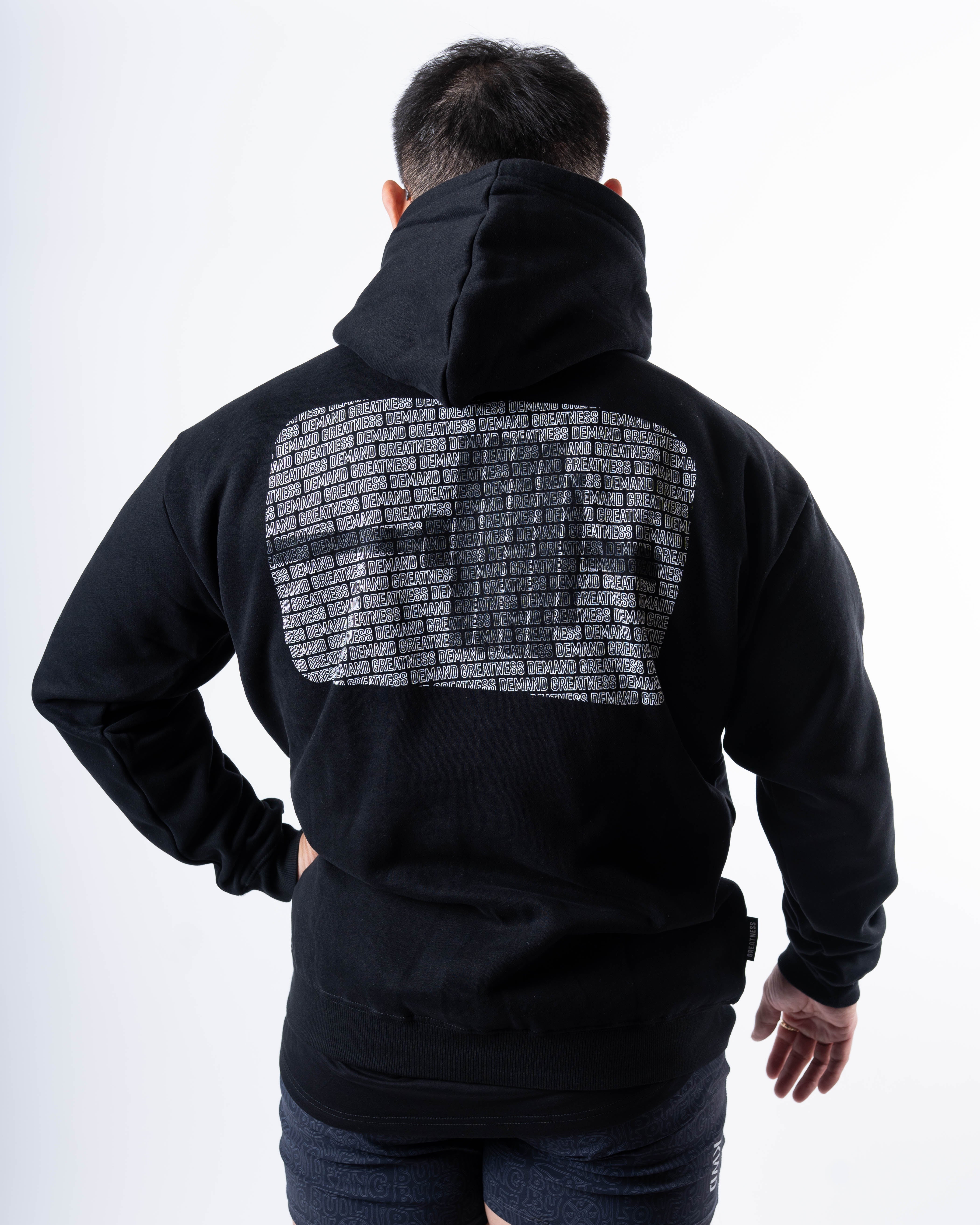 DG Barbell Hoodie Black A7 UK shipping to Europe