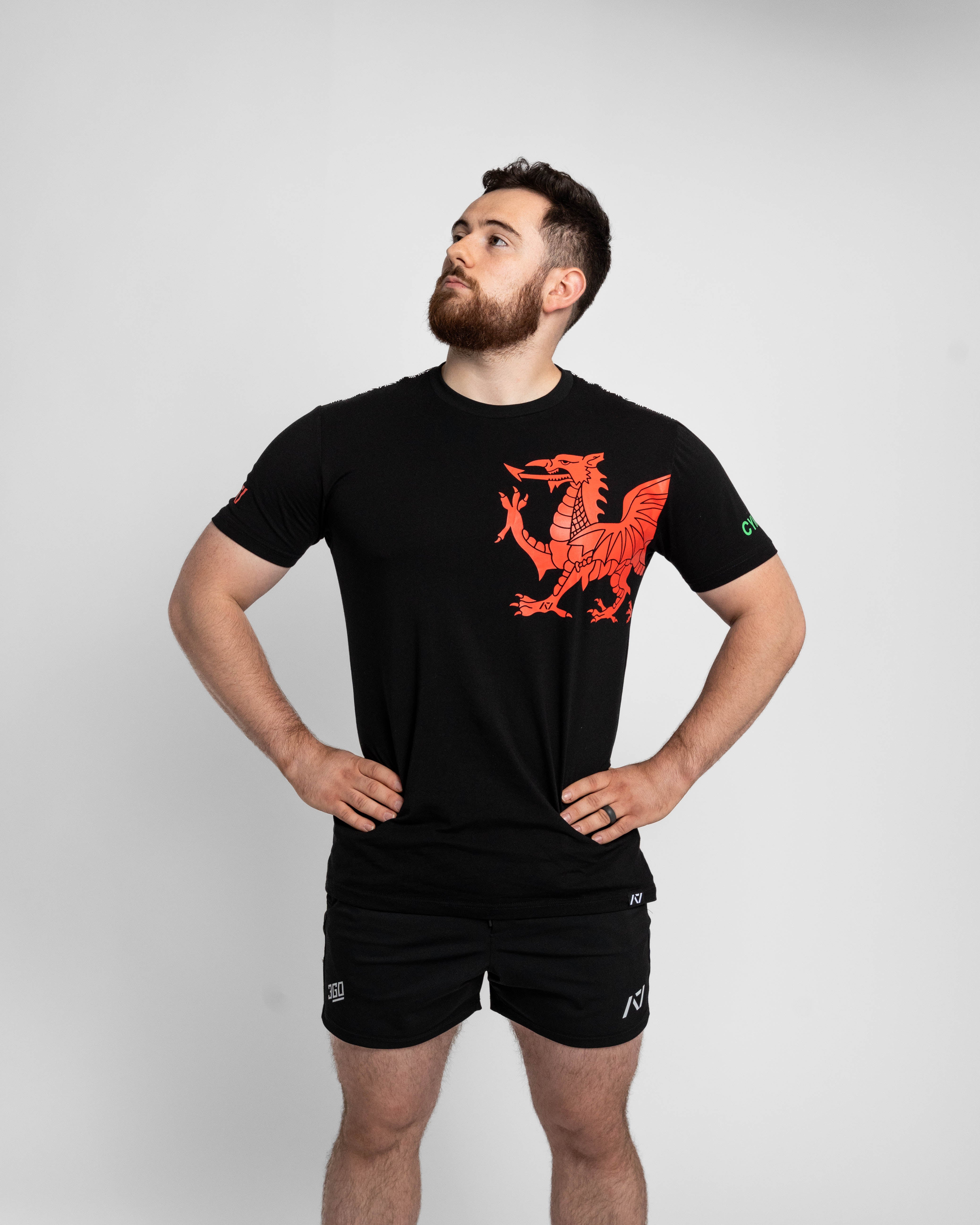 Y Ddraig Goch - Wales Bar Grip Men's Shirt | A7 UK Shipping to Europe