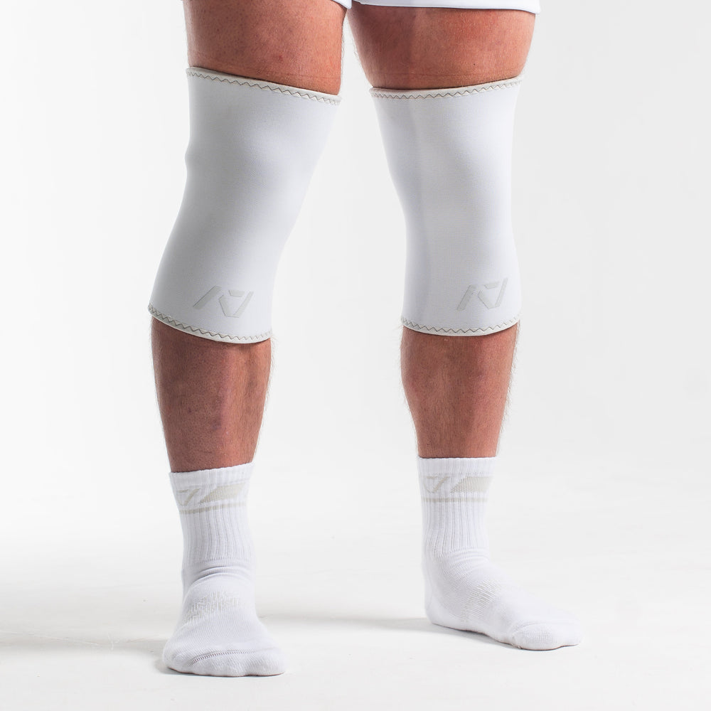 
                      
                        A7 IPF Approved Hourglass Knee Sleeves feature an hourglass-shaped centre taper fit to help provide knee compression while maintaining proper tightness around the calf and quad, offered in three stiffnesses (Flexi, Stiff and Rigor Mortis). Shop the full A7 Powerlifting IPF Approved Equipment collection. The IPF Approved Kit includes Powerlifting Singlet, A7 Meet Shirt, A7 Zebra Wrist Wraps and A7 Deadlift Socks. All A7 Powerlifting Equipment shipping to UK, Norway, Switzerland and Iceland.
                      
                    