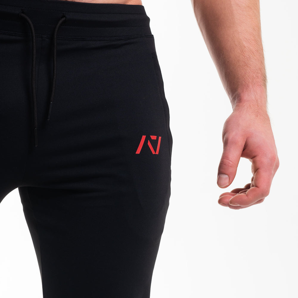 
                      
                        A7 Red Dawn Defy joggers are just as comfortable in the gym as they are going out. These are made with premium moisture-wicking 4-way-stretch material for greater range of motion. These are a great fit for both men and women. All A7 Powerlifting Equipment shipping to UK, Norway, Switzerland and Iceland.
                      
                    