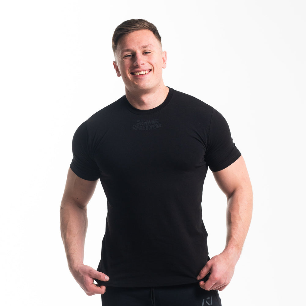 
                      
                        DG23 Shadow Stone is our newmeet shirt design highlighting Demand Greatness with a double outline font to showcase your impact on the platform. The DG23 Meet Shirt is IPF Approved. Shop the full A7 Powerlifting IPF Approved Equipment collection. The IPF Approved Kit includes Powerlifting Singlet, A7 Meet Shirt, A7 Zebra Wrist Wraps, A7 Deadlift Socks, Hourglass Knee Sleeves (Stiff Knee Sleeves and Rigor Mortis Knee Sleeves). All A7 Powerlifting Equipment shipping to UK, Norway, Switzerland and Iceland. 
                      
                    