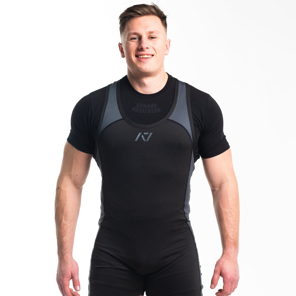 
                      
                        A7 IPF Approved Shadow Stone Luno singlet features extra lat mobility, side panel stitching to guide the squat depth level and curved panel design for a slimming look. The Women's cut singlet features a tapered waist and additional quad room. The IPF Approved Kit includes Luno Powerlifting Singlet, A7 Meet Shirt, A7 Zebra Wrist Wraps, A7 Deadlift Socks, Hourglass Knee Sleeves (Stiff Knee Sleeves and Rigor Mortis Knee Sleeves). All A7 Powerlifting Equipment shipping to UK, Norway, Switzerland and Iceland. 
                      
                    