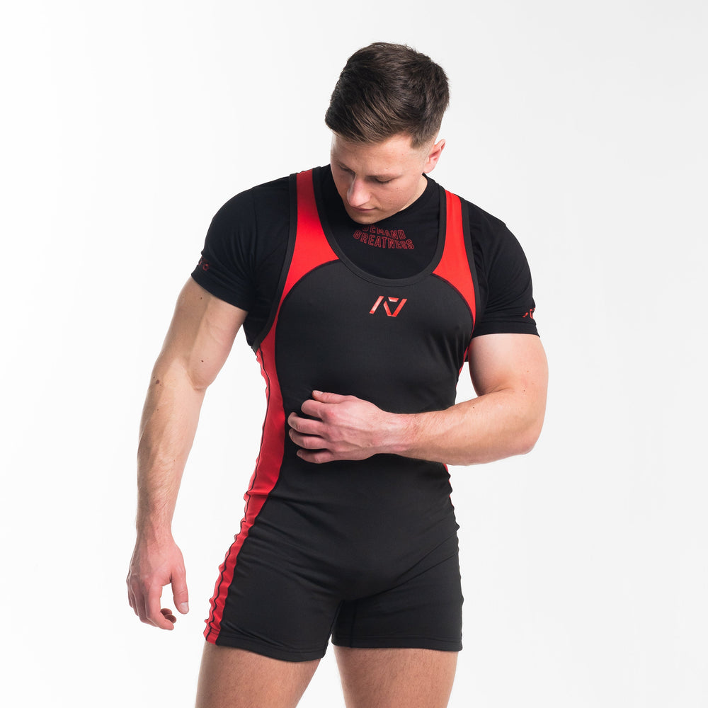 
                      
                        A7 IPF Approved Red Dawn Luno singlet features extra lat mobility, side panel stitching to guide the squat depth level and curved panel design for a slimming look. The Women's cut singlet features a tapered waist and additional quad room. The IPF Approved Kit includes Luno Powerlifting Singlet, A7 Meet Shirt, A7 Zebra Wrist Wraps, A7 Deadlift Socks, Hourglass Knee Sleeves (Stiff Knee Sleeves and Rigor Mortis Knee Sleeves). All A7 Powerlifting Equipment shipping to UK, Norway, Switzerland and Iceland.
                      
                    