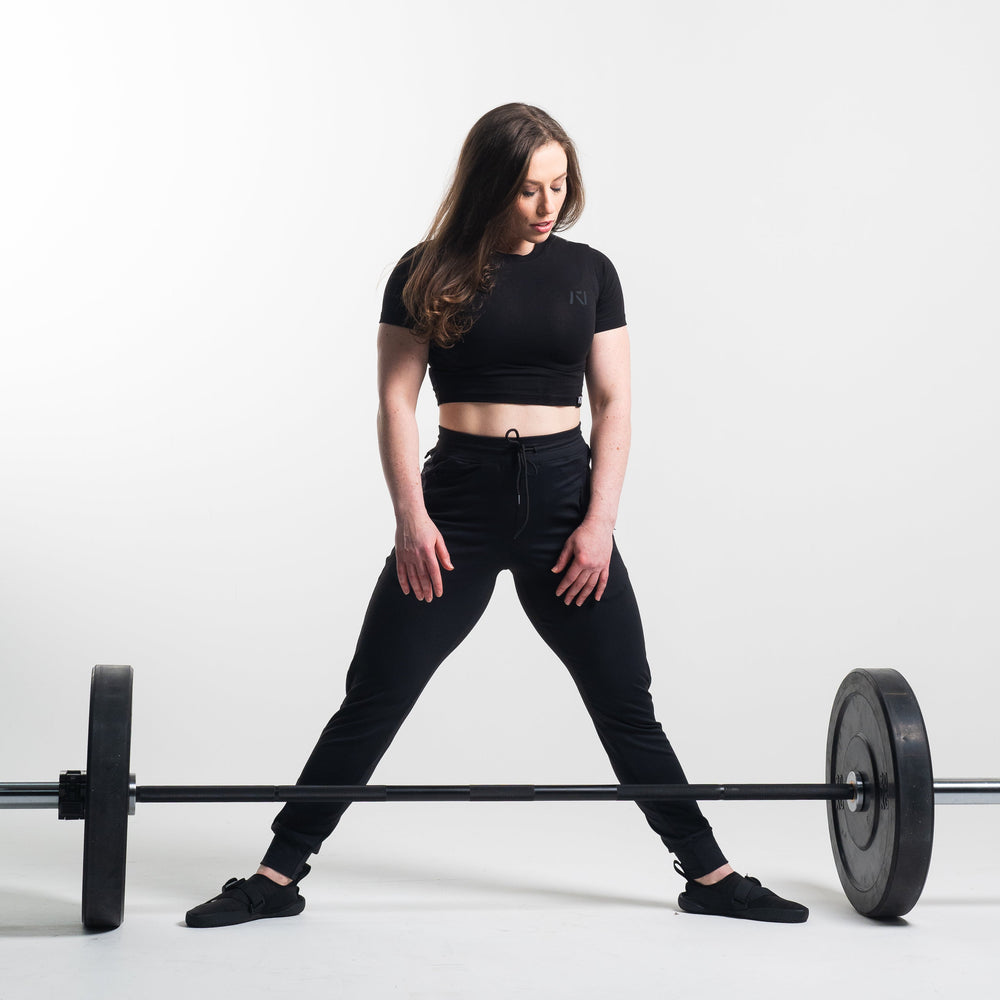 
                      
                        Crest is our classic black on black design. With the Stealth Bar Grip Shirt you can be noticed, yet still, be able to be subtle. The A7 silicone bar grip helps with slippery commercial benches and bars and anchors the barbell to your back. All A7 Powerlifting Equipment shipping to UK, Norway, Switzerland and Iceland.
                      
                    