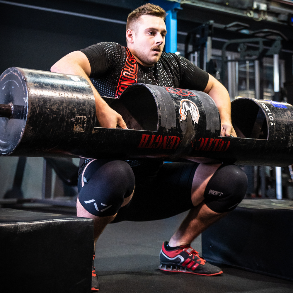 
                      
                        Strongman Knee Sleeves - 9mm - Black/ Reflective
                      
                    
