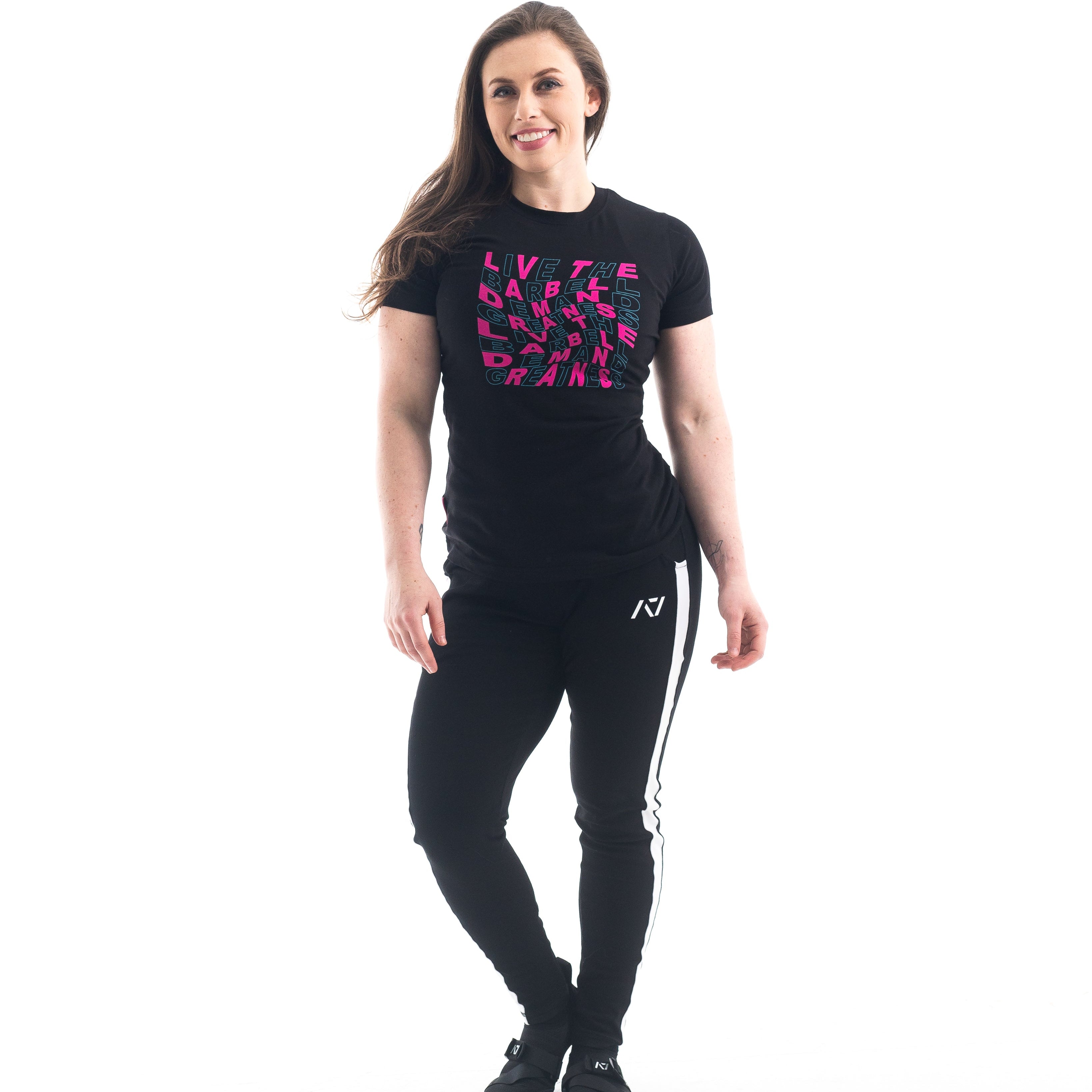 VorText Flamingo Women's Bar Grip Shirt. Make a stand on the platform as you continue to approach perfection to prove you are not of this world. Whether pressing, pulling, squatting or any other variational movement the knurling is always there. The silicone bar grip helps with slippery commercial benches and bars and anchors the barbell to your back. All A7 Powerlifting Equipment shipping to UK, Norway, Switzerland and Iceland.