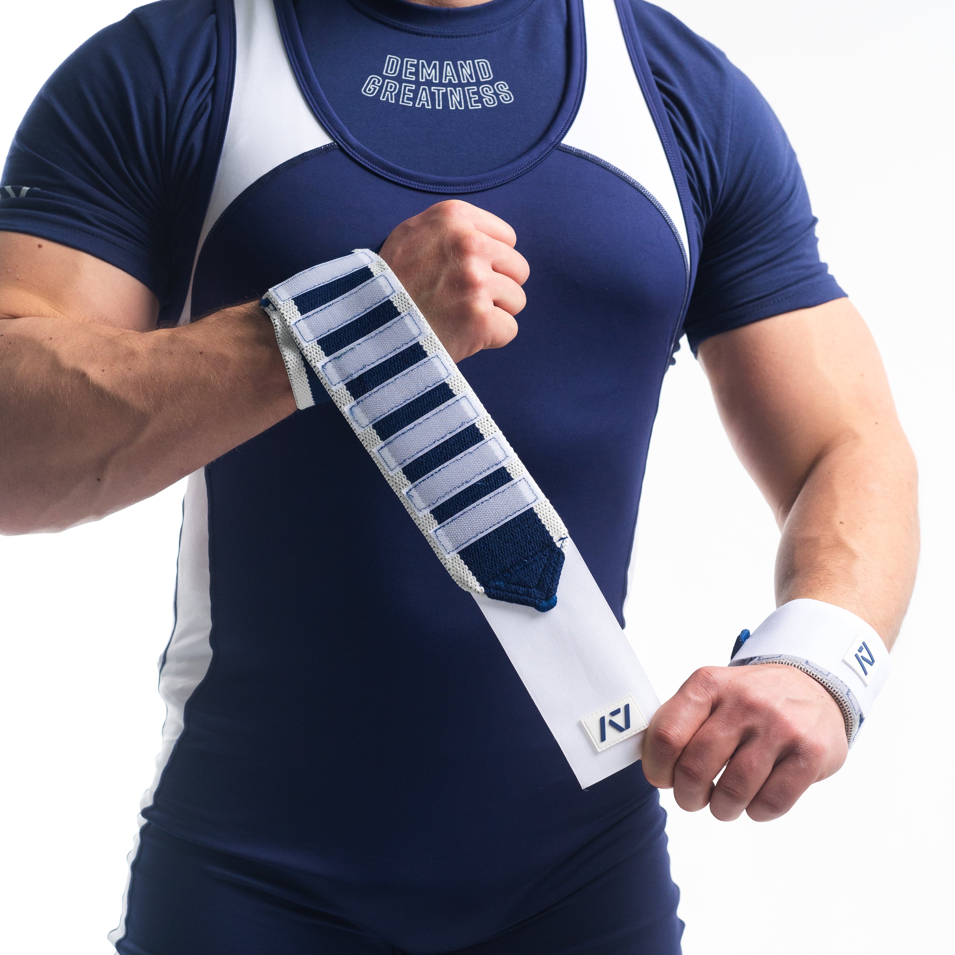 A7 IPF Approved Zebra Wraps feature strips of velcro on the wraps, allowing Zebra Wraps to conform fully to your unique preference of tightness. We offer Zebra wrist wraps in 3 lengths and 4 stiffnesses (Flexi, Mids, Stiff, and Rigor Mortis). The IPF Approved Kit includes Powerlifting Singlet, A7 Meet Shirt, A7 Zebra Wrist Wraps, A7 Deadlift Socks, Hourglass Knee Sleeves (Stiff Knee Sleeves and Rigor Mortis Knee Sleeves). All A7 Powerlifting Equipment shipping to UK, Norway, Switzerland and Iceland. 