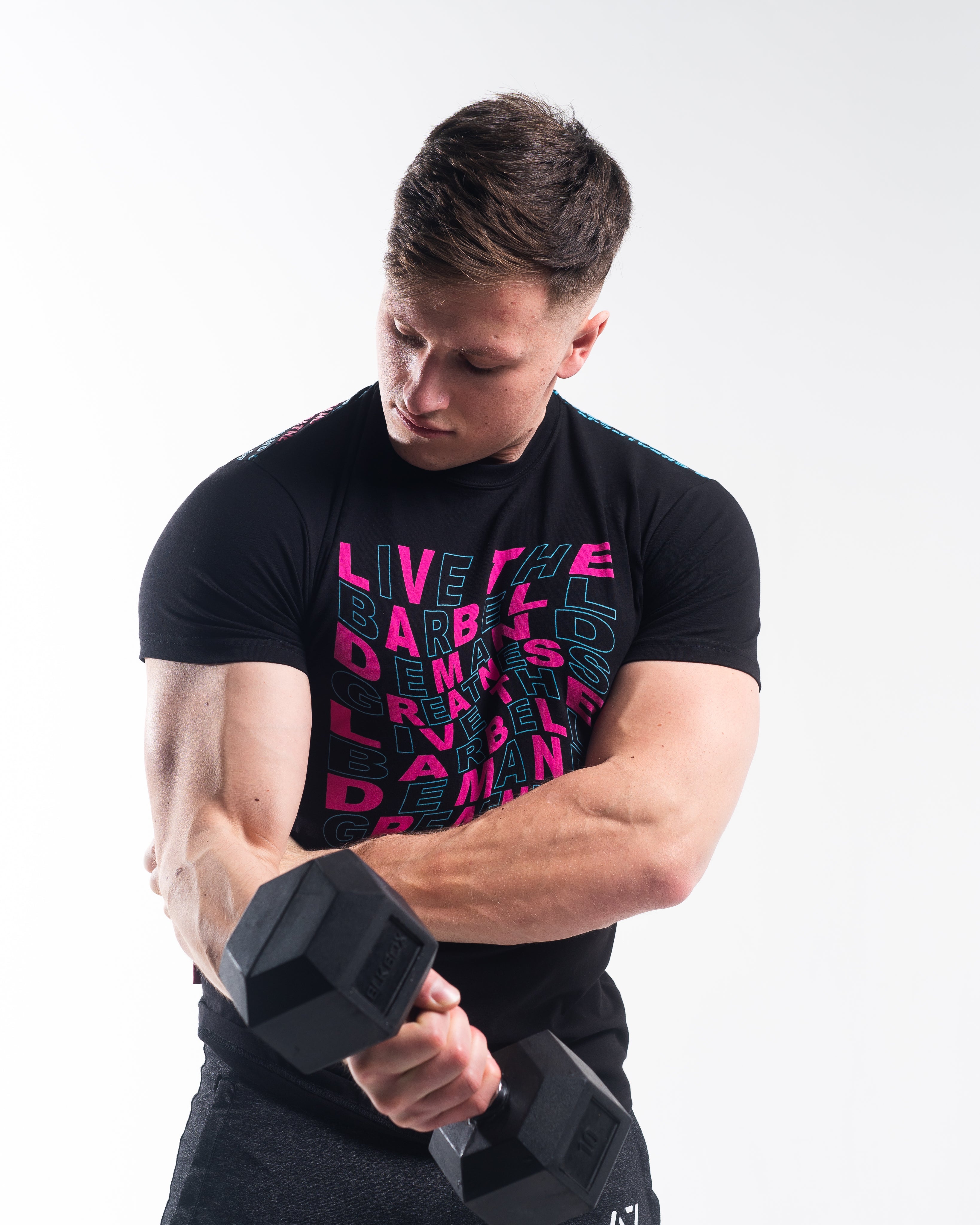 VorText Flamingo Men's Bar Grip EDC Shirt. Make a stand on the platform as you continue to approach perfection to prove you are not of this world. Whether pressing, pulling, squatting or any other variational movement the knurling is always there. The silicone bar grip helps with slippery commercial benches and bars and anchors the barbell to your back. All A7 Powerlifting Equipment shipping to UK, Norway, Switzerland and Iceland.