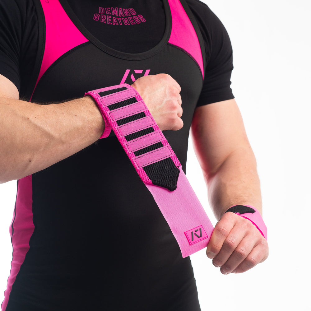 A7 IPF Approved Zebra Wraps feature strips of velcro on the wraps, allowing Zebra Wraps to conform fully to your unique preference of tightness. We offer Zebra wrist wraps in 3 lengths and 4 stiffnesses (Flexi, Mids, Stiff, and Rigor Mortis). The IPF Approved Kit includes Powerlifting Singlet, A7 Meet Shirt, A7 Zebra Wrist Wraps, A7 Deadlift Socks, Hourglass Knee Sleeves (Stiff Knee Sleeves and Rigor Mortis Knee Sleeves). All A7 Powerlifting Equipment shipping to UK, Norway, Switzerland and Iceland.