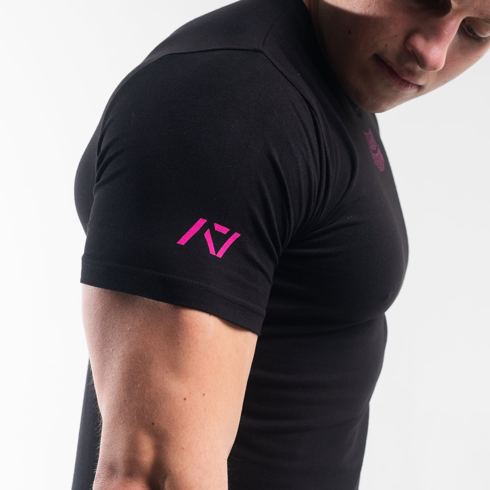 
                      
                        DG23 Flamingo is our new meet shirt design highlighting Demand Greatness with a double outline font to showcase your impact on the platform. The DG23 Meet Shirt is IPF Approved. Shop the full A7 Powerlifting IPF Approved Equipment collection. The IPF Approved Kit includes Powerlifting Singlet, A7 Meet Shirt, A7 Zebra Wrist Wraps, A7 Deadlift Socks, Hourglass Knee Sleeves (Stiff Knee Sleeves and Rigor Mortis Knee Sleeves). All A7 Powerlifting Equipment shipping to UK, Norway, Switzerland and Iceland. 
                      
                    