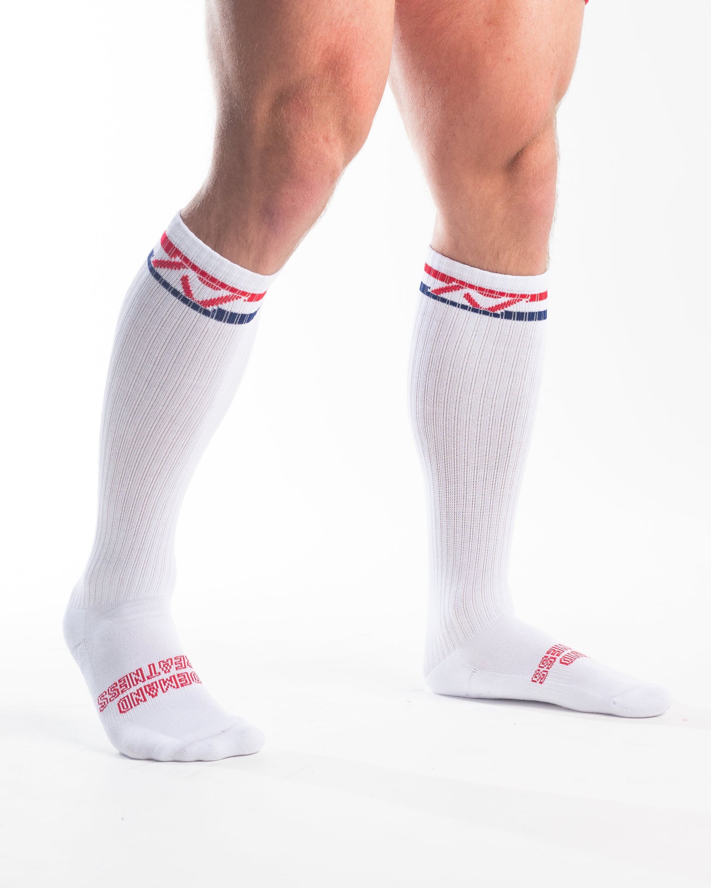 A7 RWB Crew socks showcase redm, white and blue logos and let your energy show on the platform, in your training or while out and about. The IPF Approved Night Light Meet Kit includes Powerlifting Singlet, A7 Meet Shirt, A7 Zebra Wrist Wraps, A7 Deadlift Socks, Hourglass Knee Sleeves (Stiff Knee Sleeves and Rigor Mortis Knee Sleeves). All A7 Powerlifting Equipment shipping to UK, Norway, Switzerland 