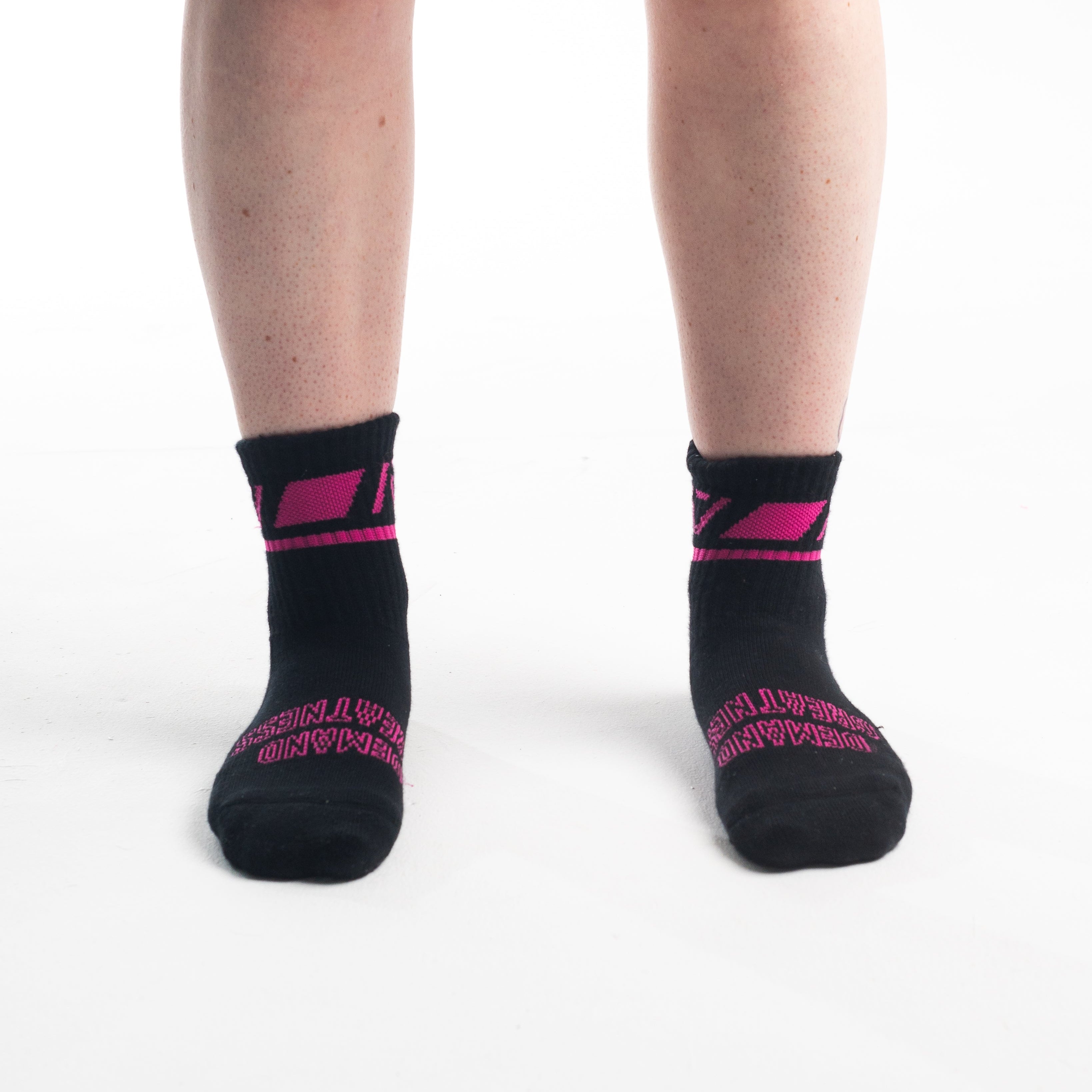A7 Flamingo Crew socks showcase pink logos and let your energy show on the platform, in your training or while out and about. The IPF Approved Flamingo Meet Kit includes Powerlifting Singlet, A7 Meet Shirt, A7 Zebra Wrist Wraps, A7 Deadlift Socks, Hourglass Knee Sleeves (Stiff Knee Sleeves and Rigor Mortis Knee Sleeves). All A7 Powerlifting Equipment shipping to UK, Norway, Switzerland 