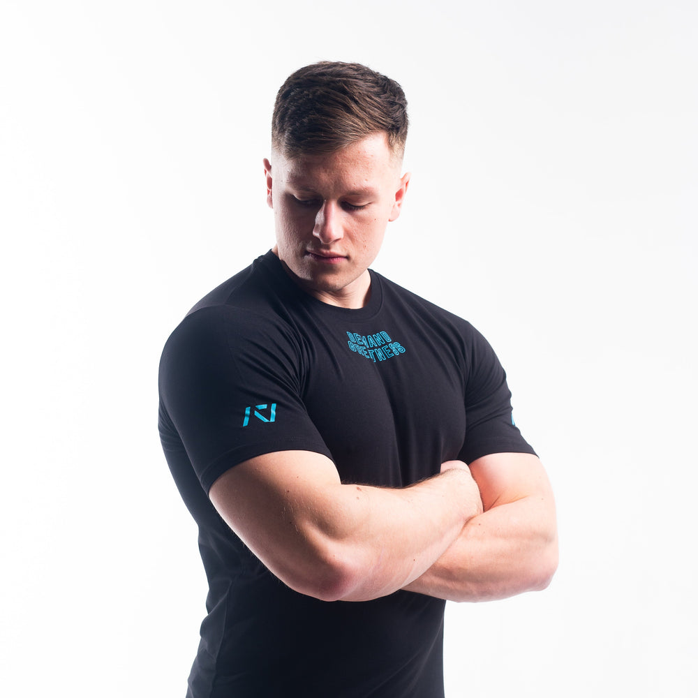 
                      
                        DG23 Azul is our new meet shirt design highlighting Demand Greatness with a double outline font to showcase your impact on the platform. The DG23 Meet Shirt is IPF Approved. Shop the full A7 Powerlifting IPF Approved Equipment collection. The IPF Approved Kit includes Powerlifting Singlet, A7 Meet Shirt, A7 Zebra Wrist Wraps, A7 Deadlift Socks, Hourglass Knee Sleeves (Stiff Knee Sleeves and Rigor Mortis Knee Sleeves). All A7 Powerlifting Equipment shipping to UK, Norway, Switzerland and Iceland.
                      
                    