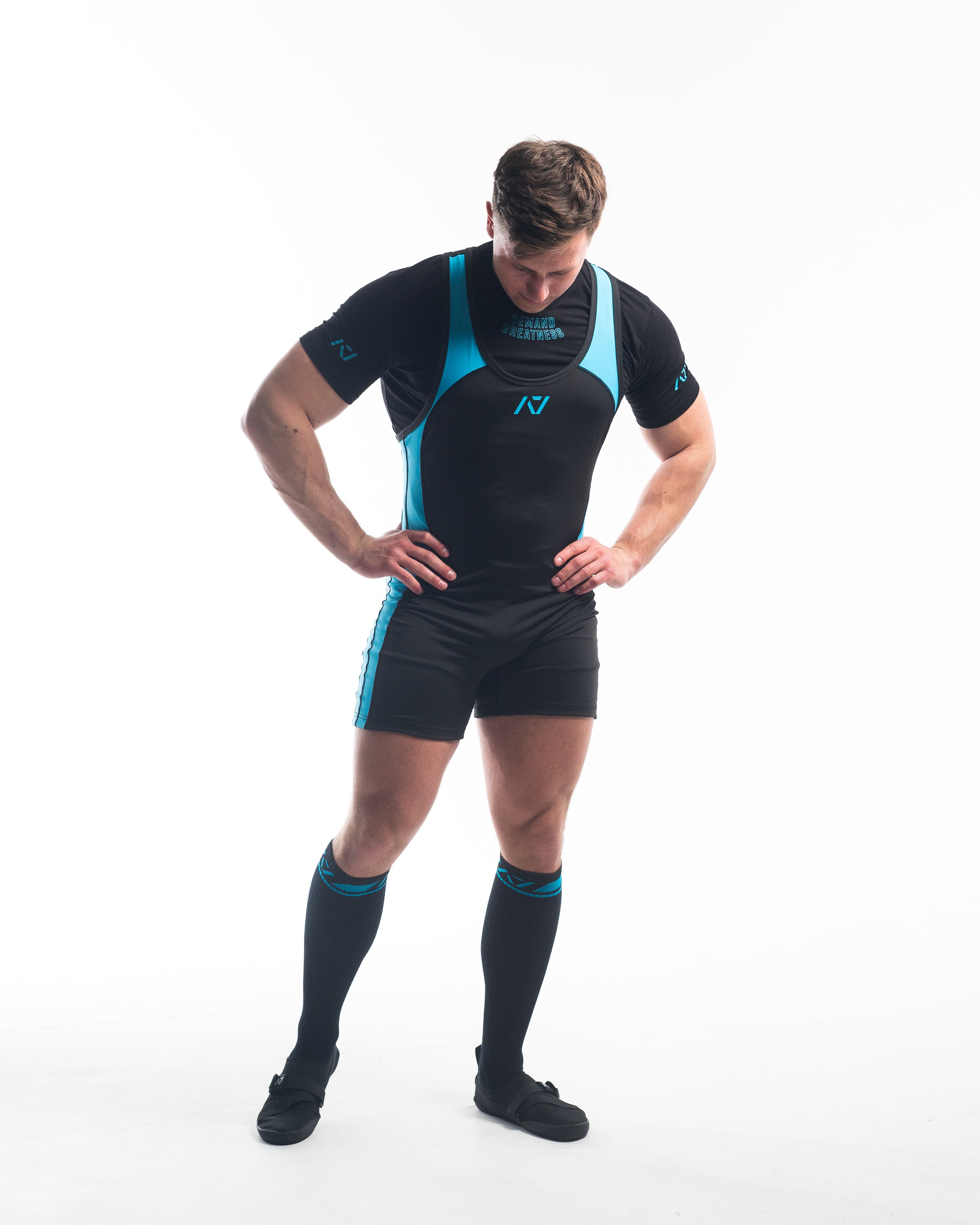 A7 LUNO シングレット APPROVED『STEALTH』MEN'S Black Weightlifting Singlet - Luno Men's Singlet Stealth – A7