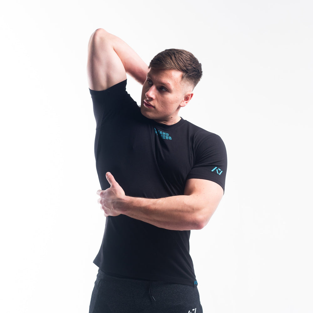 
                      
                        DG23 Azul is our new meet shirt design highlighting Demand Greatness with a double outline font to showcase your impact on the platform. The DG23 Meet Shirt is IPF Approved. Shop the full A7 Powerlifting IPF Approved Equipment collection. The IPF Approved Kit includes Powerlifting Singlet, A7 Meet Shirt, A7 Zebra Wrist Wraps, A7 Deadlift Socks, Hourglass Knee Sleeves (Stiff Knee Sleeves and Rigor Mortis Knee Sleeves). All A7 Powerlifting Equipment shipping to UK, Norway, Switzerland and Iceland.
                      
                    