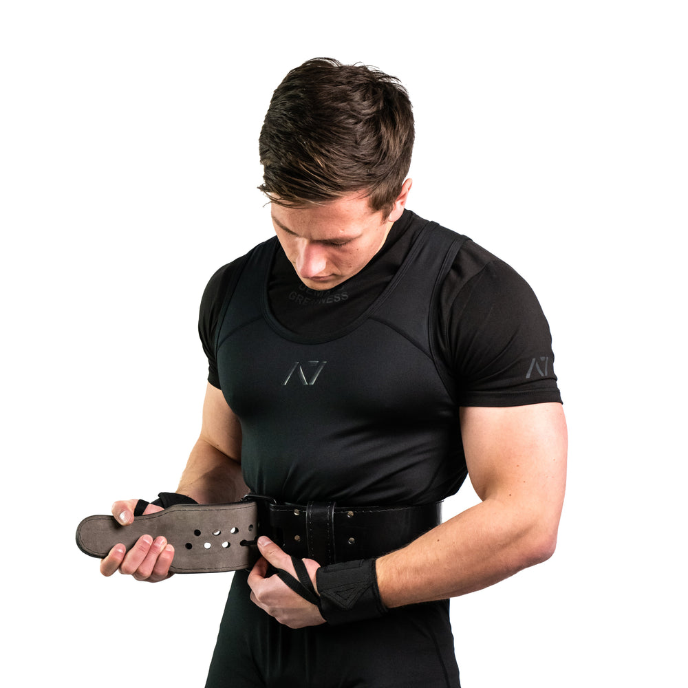 
                      
                        A7 IPF Approved Powerlifting Singlet is designed exclusively for powerlifting. It is very comfortable to wear and feels soft on bare skin. A7 Powerlifting Singlet is made from breathable fabric and provides compression during your lifts. The perfect piece of IPF Approved Kit! A7 UK shipping to UK and Europe.
                      
                    
