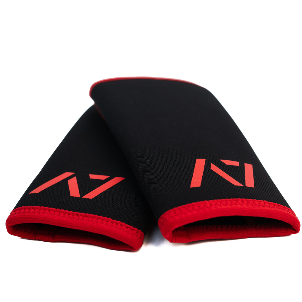 
                      
                        A7 Inferno Stiff knee sleeves feature black and red design. These are structured with a downward cut panel on the back of the quad and calf to ensure these have the ultimate compression at the knee joint. The A7 CONE Inferno Stiff Knee Sleeves are IPF approved and are allowed in all IPF competitions and affiliate federations like the European Powerlifting Federation and all federations across Europe. A7 UK shipping to UK and Europe. 
                      
                    