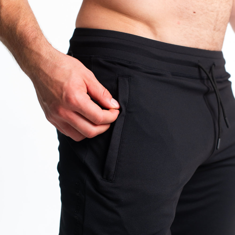 
                      
                        Defy joggers are just as comfortable in the gym as they are going out. These are made with premium moisture-wicking 4-way-stretch material for greater range of motion. These are a great fit for both men and women and offer deep zippered pockets and tapered leg design. Purchase Stealth Defy Joggers from A7 UK shipping to UK or A7 Europe shipping to EU.
                      
                    