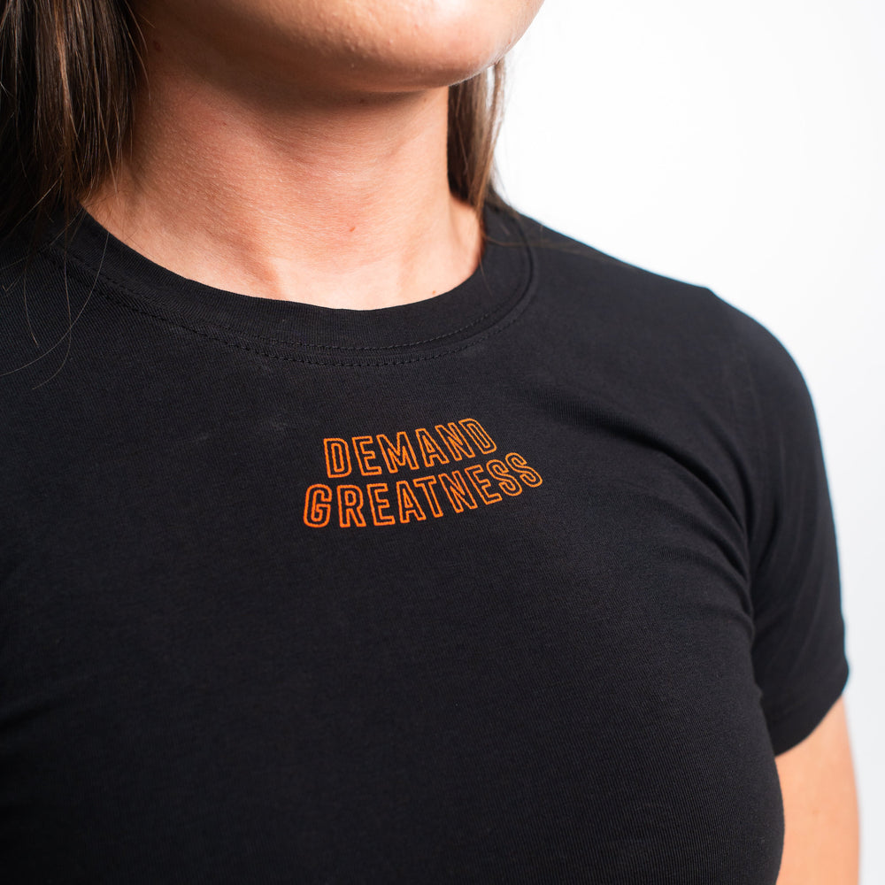 
                      
                        DG23 Blaze is our new meet shirt design highlighting Demand Greatness with a double outline font to showcase your impact on the platform. The DG23 Meet Shirt is IPF Approved. Shop the full A7 Powerlifting IPF Approved Equipment collection. The IPF Approved Kit includes Powerlifting Singlet, A7 Meet Shirt, A7 Zebra Wrist Wraps, A7 Deadlift Socks, Hourglass Knee Sleeves (Stiff Knee Sleeves and Rigor Mortis Knee Sleeves). All A7 Powerlifting Equipment shipping to UK, Norway, Switzerland and Iceland. 
                      
                    