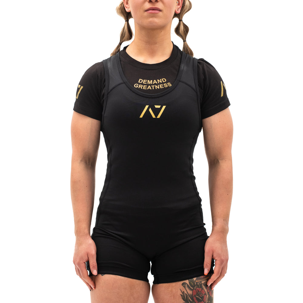 
                      
                        A7 IPF Approved Powerlifting Singlet is designed exclusively for powerlifting. It is very comfortable to wear and feels soft on bare skin. A7 Powerlifting Singlet is made from breathable fabric and provides compression during your lifts. The perfect piece of IPF Approved Kit! A7 UK shipping to UK and Europe.
                      
                    