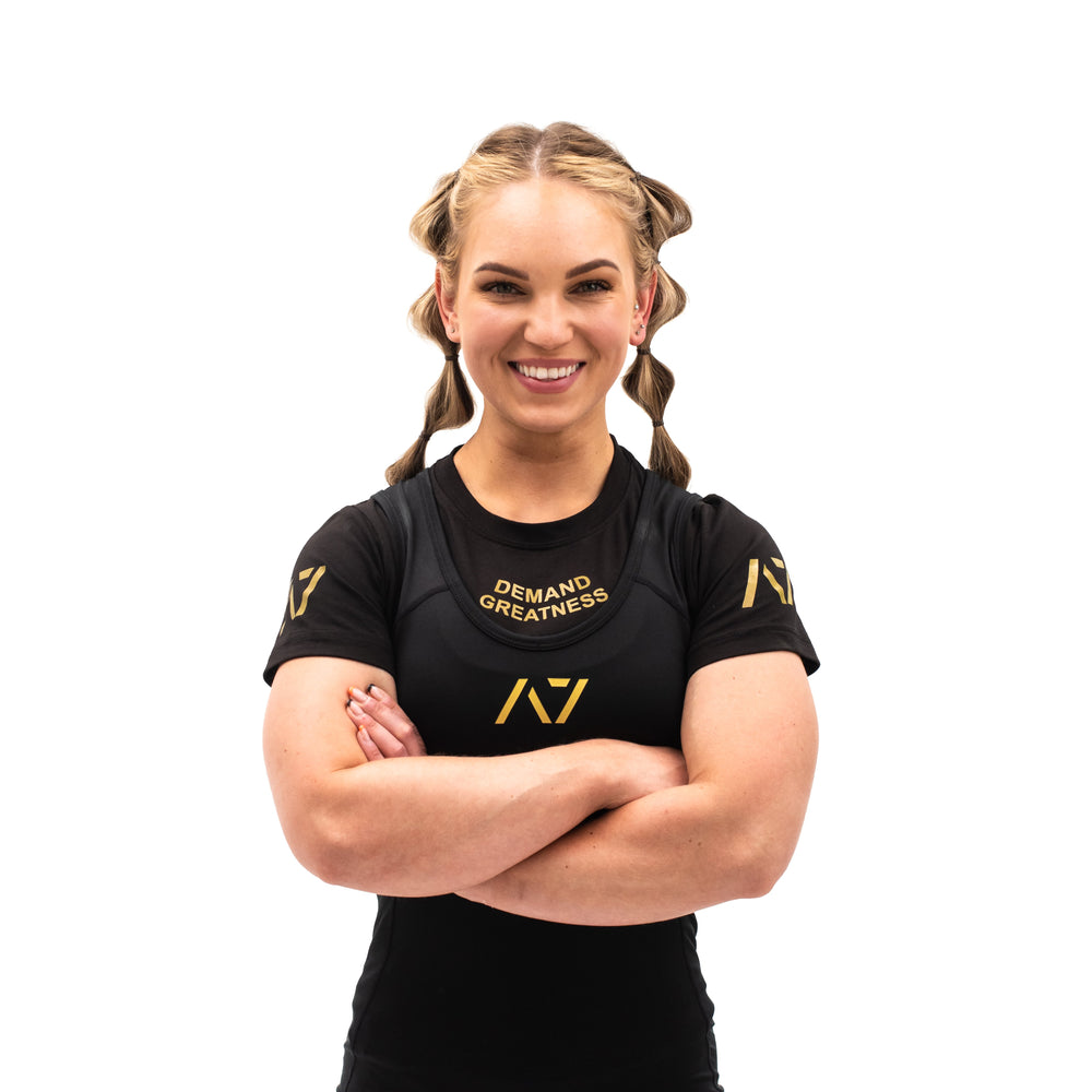 
                      
                        A7 IPF Approved Powerlifting Singlet is designed exclusively for powerlifting. It is very comfortable to wear and feels soft on bare skin. A7 Powerlifting Singlet is made from breathable fabric and provides compression during your lifts. The perfect piece of IPF Approved Kit! A7 UK shipping to UK and Europe.
                      
                    