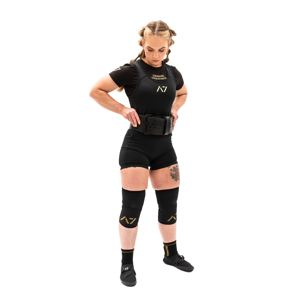 
                      
                        A7 IPF Approved Powerlifting Singlet is designed exclusively for powerlifting. It is very comfortable to wear and feels soft on bare skin. A7 Powerlifting Singlet is made from breathable fabric and provides compression during your lifts. The perfect piece of IPF Approved Kit! A7 UK shipping to UK and Europe.
                      
                    