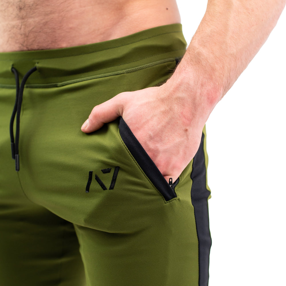 
                      
                        Military Defy joggers are just as comfortable in the gym as they are going out. These are made with premium moisture-wicking 4-way-stretch material for greater range of motion. These are a great fit for both men and women and offer deep zippered pockets and tapered leg design.
                      
                    
