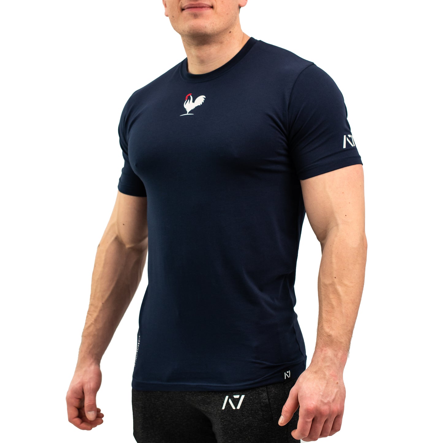 The A7 France Meet Shirt honours the pride and power of one of the strongest countries in Europe and one that you can bring to the platform for comp day or just in training! The A7 France Meet Shirt is an essential in any IPF approved kit. This A7 France Meet Shirt is approved for use in the IPF, EPF and most major federations. 