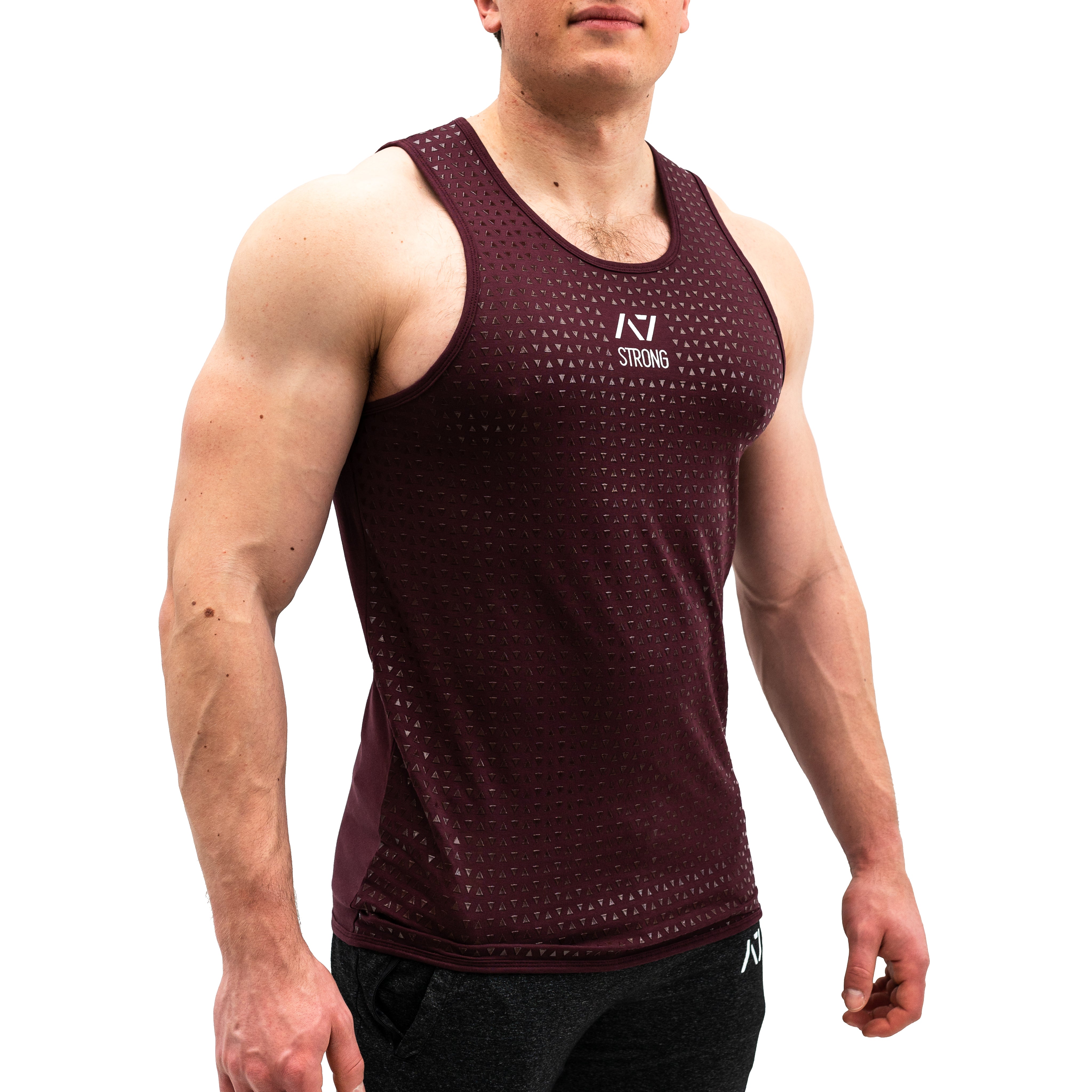 Strongman Trigon Tank, great for Strongman training. Purchase Strongman Trigon tank in UK from A7 UK. Purchase Strongman Trigon Tank in Europe from A7 Europe. No more chalk and no more sliding. Best Bar Grip Tshirts, shipping to UK and Europe from A7 UK. Strongman Trigon Tank is our newest strongman tank! A7UK supplies the best strongman apparel for all your workouts. Available in UK and Europe including France, Italy, Germany, the Netherlands, Sweden and Poland.