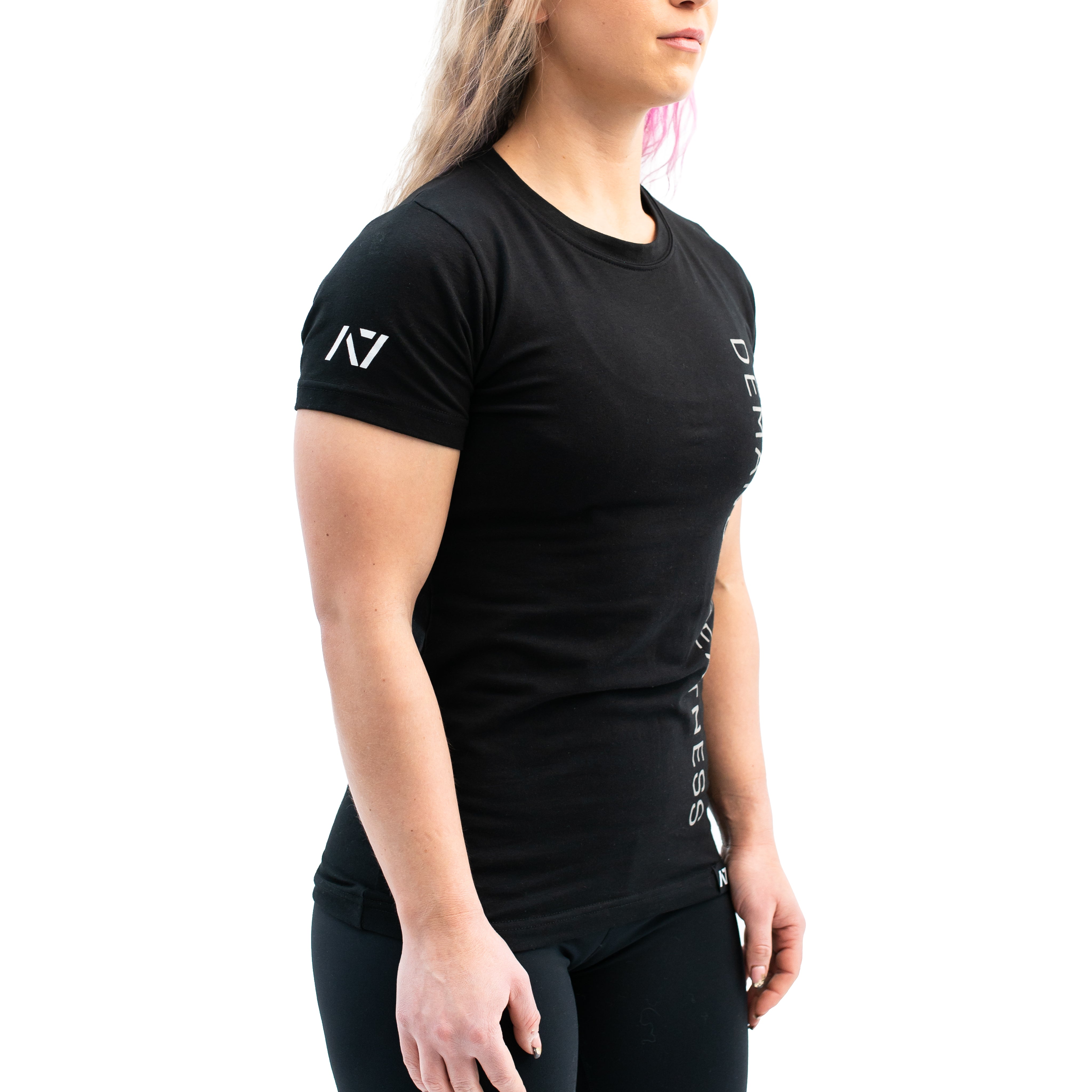 Go Far is a non-bar grip shirt great for casual wear or lifting in the gym. Purchase Go Far in UK and Europe from A7 UK. No more chalk and no more sliding. A7 have the best Bar Grip Tshirts, shipping to UK and Europe from A7 UK. Go Far is our newest non-bar grip design Demand Greatness on the front of the shirt in a chromium colourway! A7UK supplies the best Powerlifting apparel for all your workouts. Available in UK and Europe including France, Italy, Germany, the Netherlands, Sweden and Poland