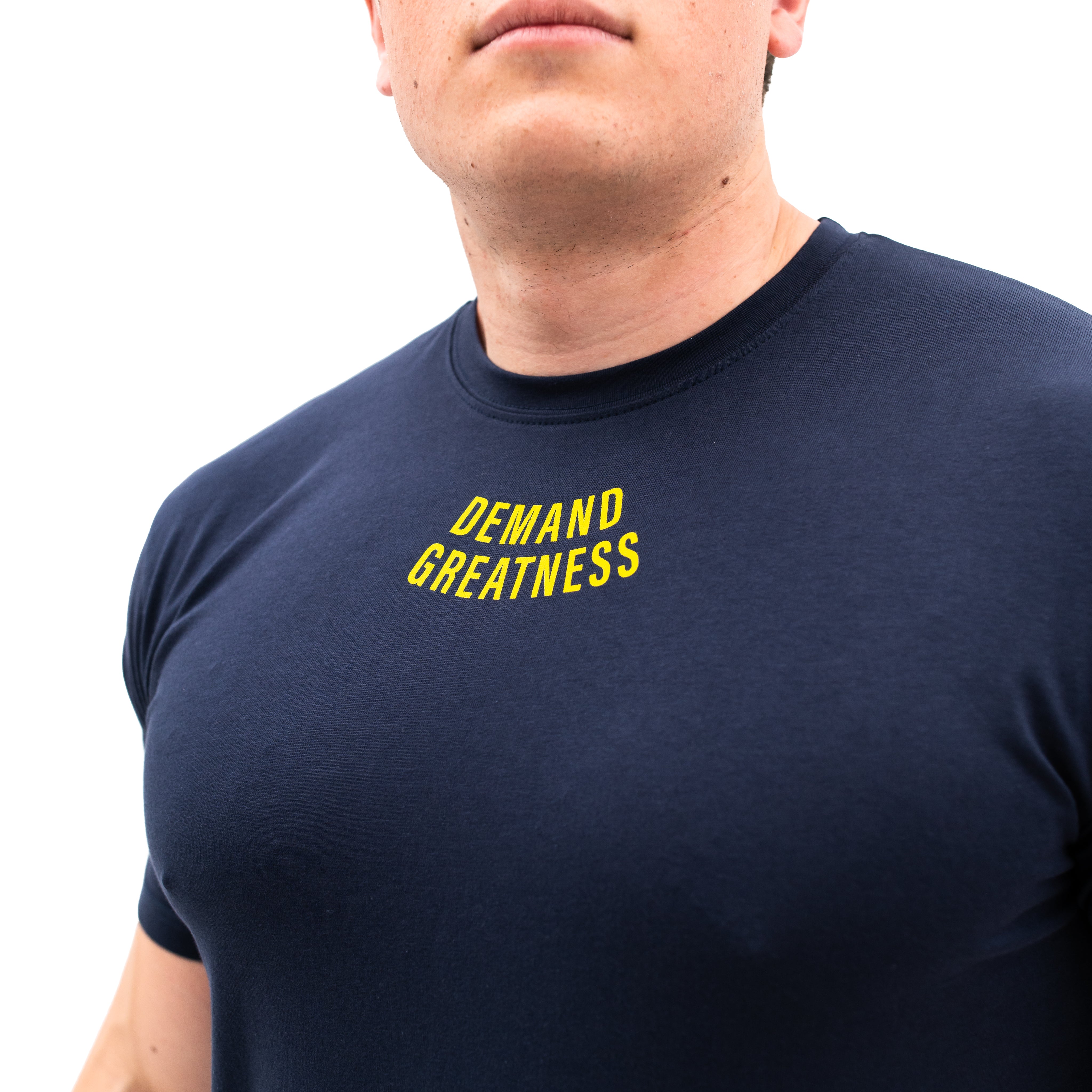 Standout from the crowd in our Electric Lemonade Demand Greatness Meet Shirt and let your energy show on the platform, in your training or while out and about. Our Meet tees offer a level of comfort like no other through their unique blend of materials and stretch in the places you desire for a comfortable fit that keeps your mind on your performance. A great addition to your IPF Approved Kit.