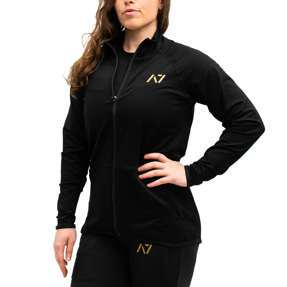 
                      
                        Whether going on a hike or heading to the gym our Defy Jacket will keep you cosy and comfortable. The jackets are made with premium moisture- 4-way-stretch material for a greater range of motion. These are a great fit for both men and women. Purchase Gold Standard Defy jacket from A7 UK shipping to UK or A7 Europe shipping to EU.
                      
                    