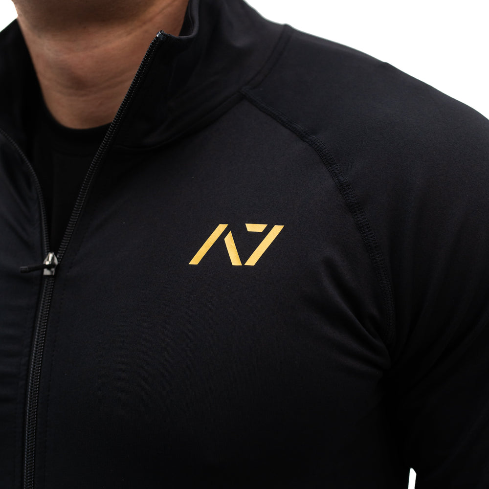 
                      
                        Whether going on a hike or heading to the gym our Defy Jacket will keep you cosy and comfortable. The jackets are made with premium moisture- 4-way-stretch material for a greater range of motion. These are a great fit for both men and women. Purchase Gold Standard Defy jacket from A7 UK shipping to UK or A7 Europe shipping to EU.
                      
                    